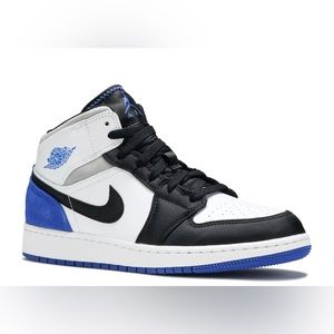 Air Jordan 1 Mid SE GS 'Royal Black Toe'